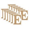 Plaid MDF Letter, E, 5 Inch, Pack of 12