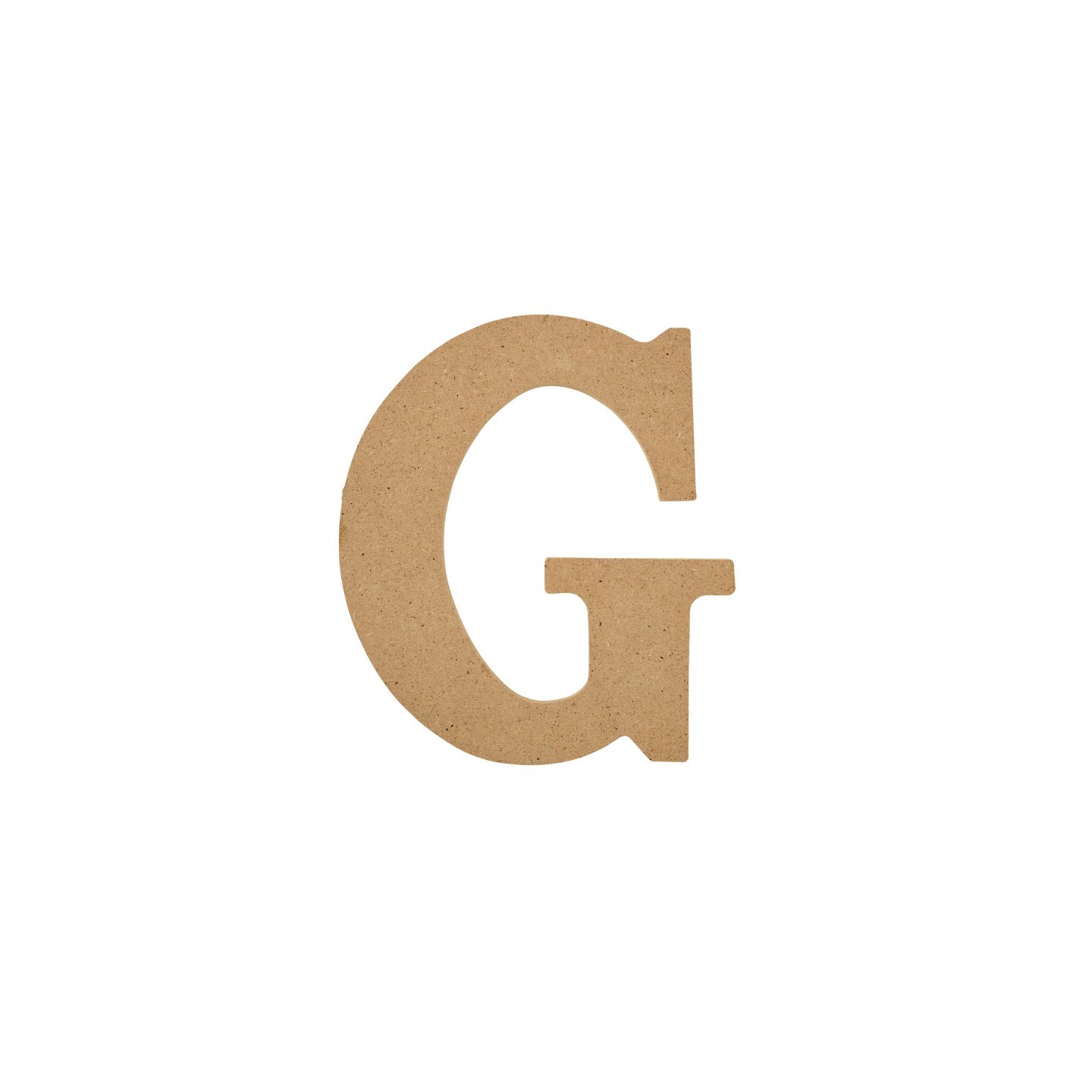 Plaid MDF Letter, G, 5 Inch
