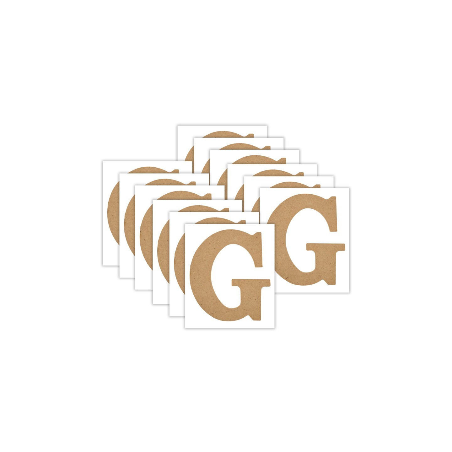 Plaid MDF Letter, G, 5 Inch, Pack of 12