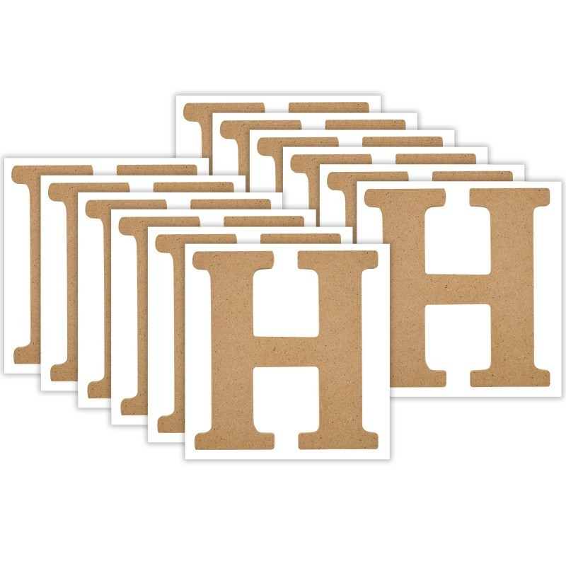Plaid MDF Letter, H, 5 Inch, Pack of 12