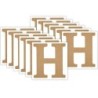 Plaid MDF Letter, H, 5 Inch, Pack of 12