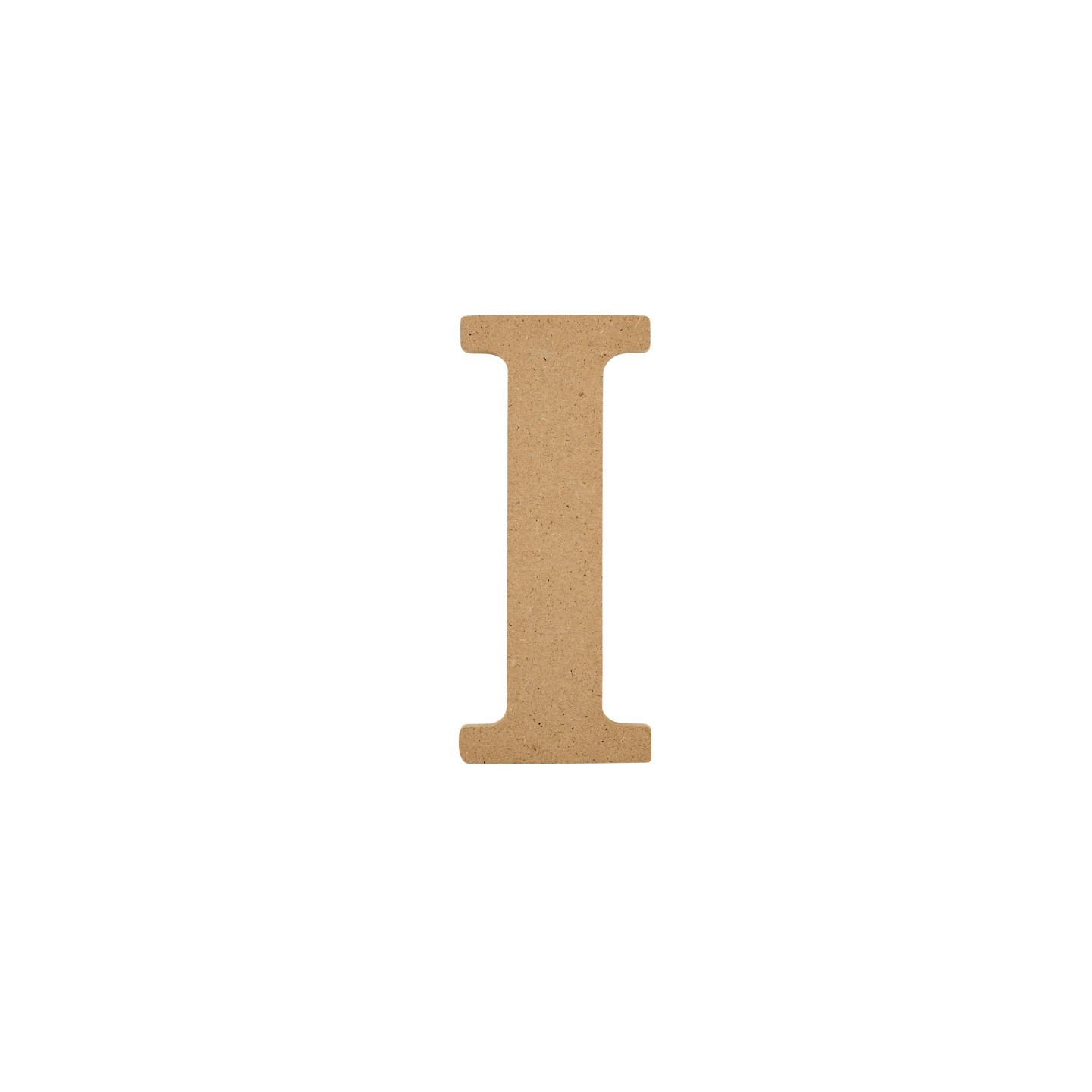 Plaid MDF Letter, I, 5 Inch