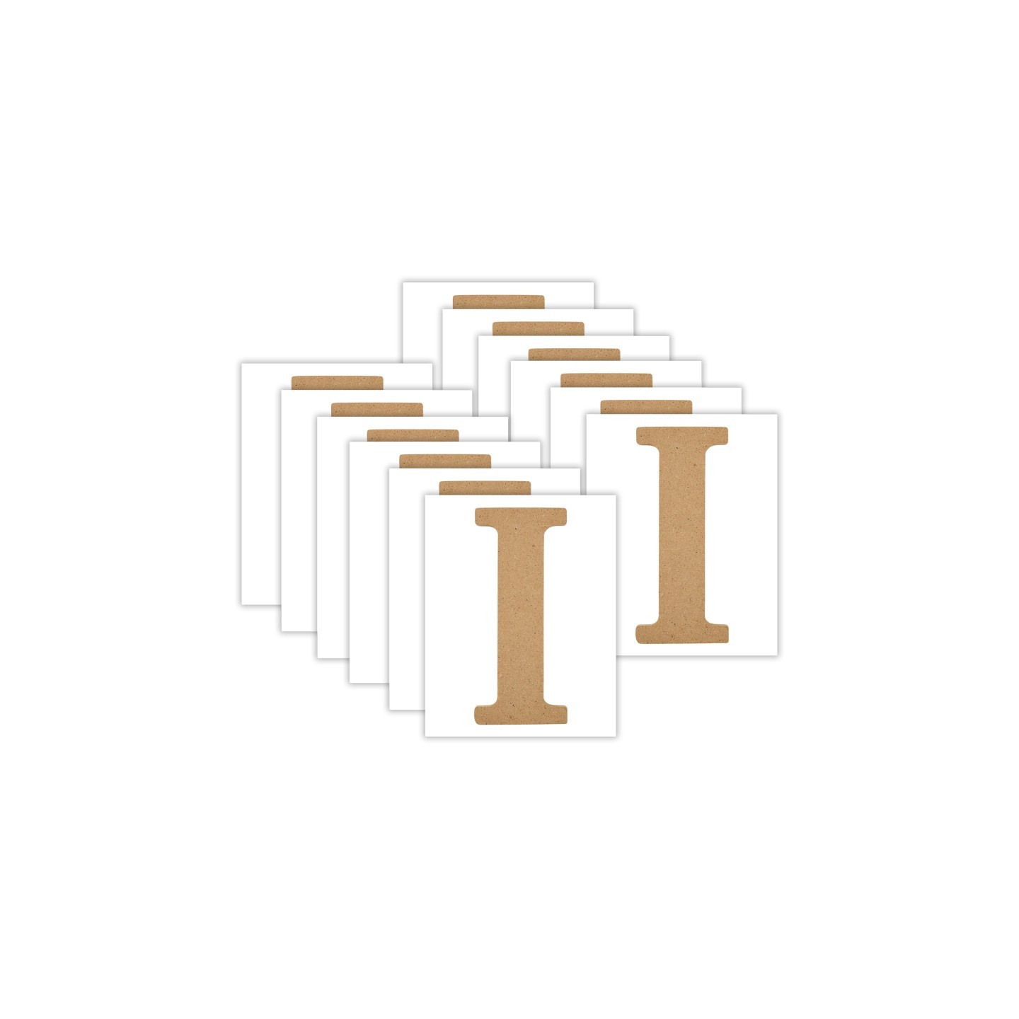 Plaid MDF Letter, I, 5 Inch, Pack of 12