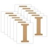 Plaid MDF Letter, I, 5 Inch, Pack of 12