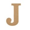Plaid MDF Letter, J, 5 Inch