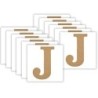 Plaid MDF Letter, J, 5 Inch, Pack of 12