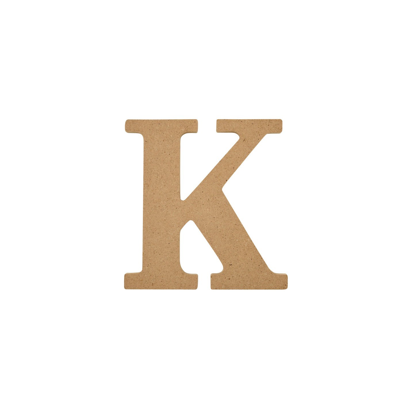 Plaid MDF Letter, K, 5 Inch