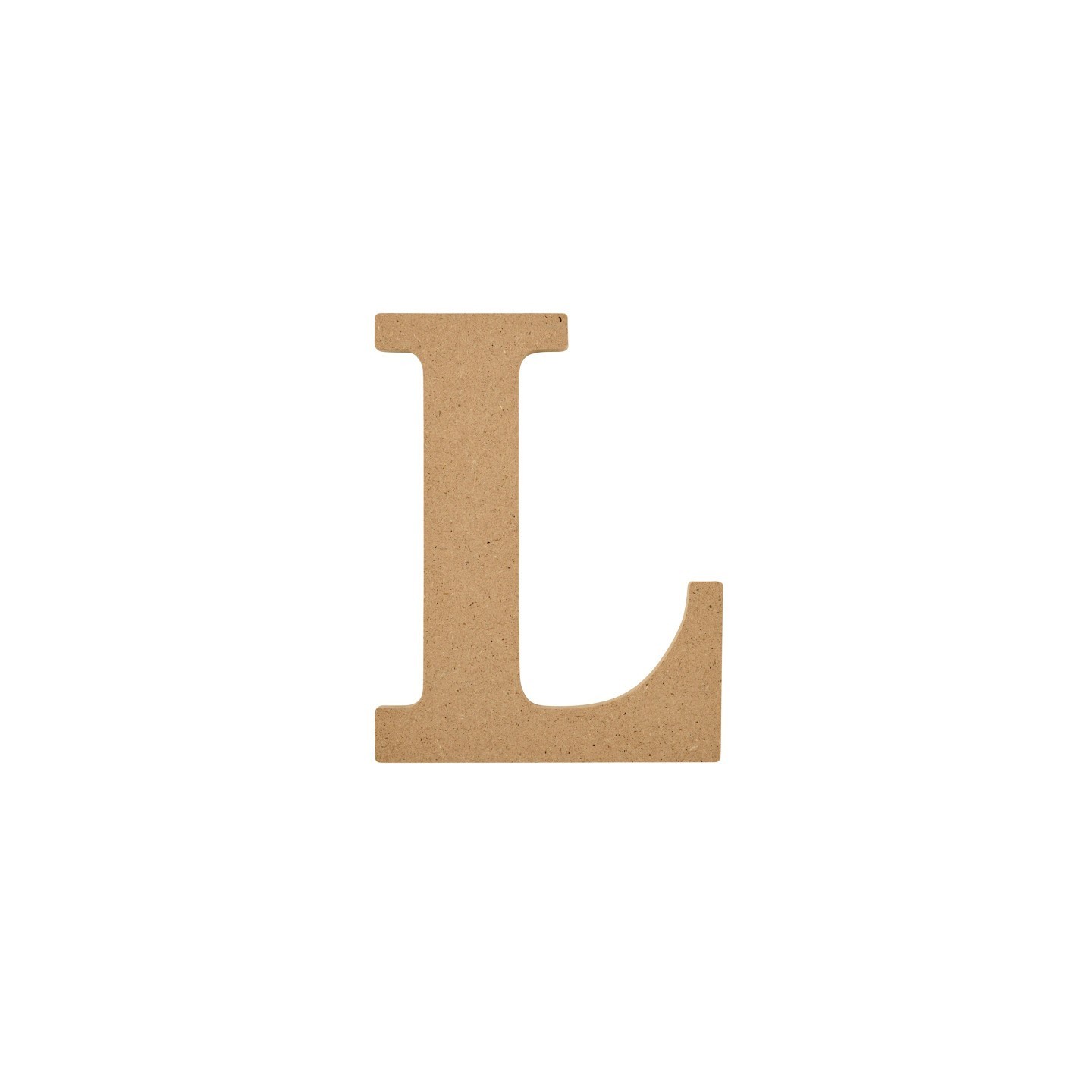 Plaid MDF Letter, L, 5 Inch