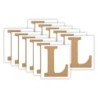 Plaid MDF Letter, L, 5 Inch, Pack of 12