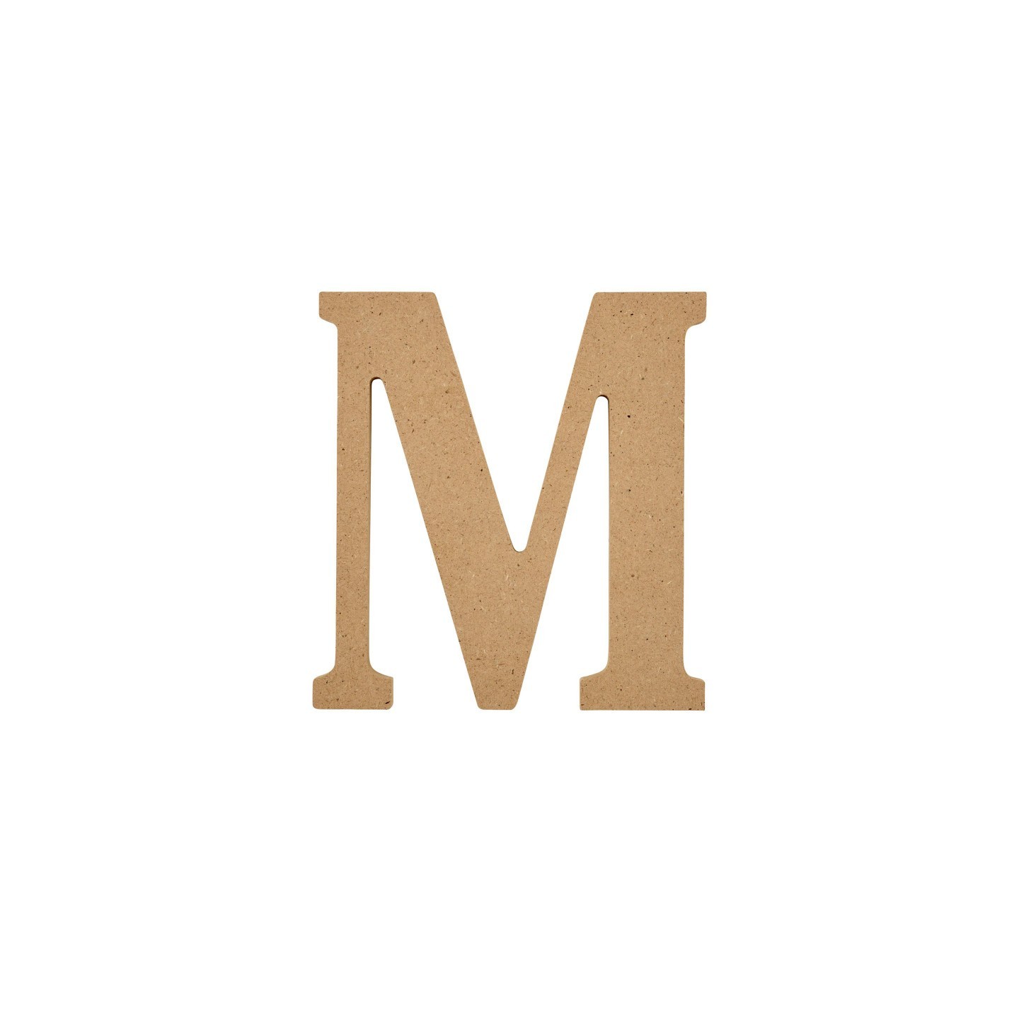Plaid MDF Letter, M, 5 Inch