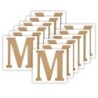 Plaid MDF Letter, M, 5 Inch, Pack of 12