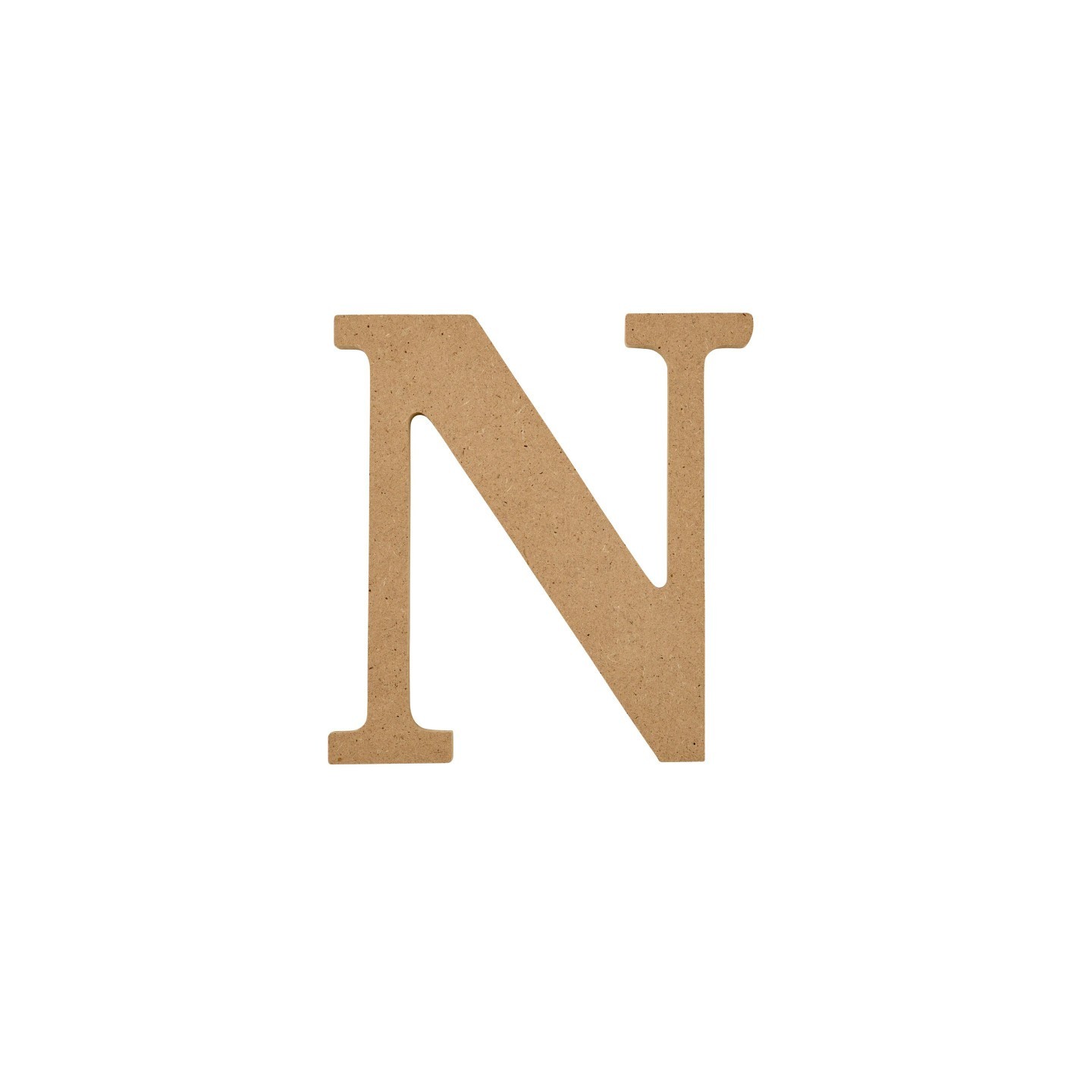 Plaid MDF Letter, N, 5 Inch