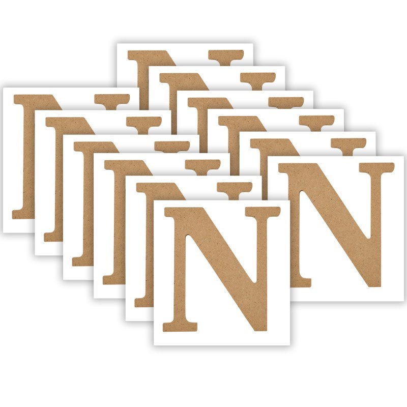Plaid MDF Letter, N, 5 Inch, Pack of 12