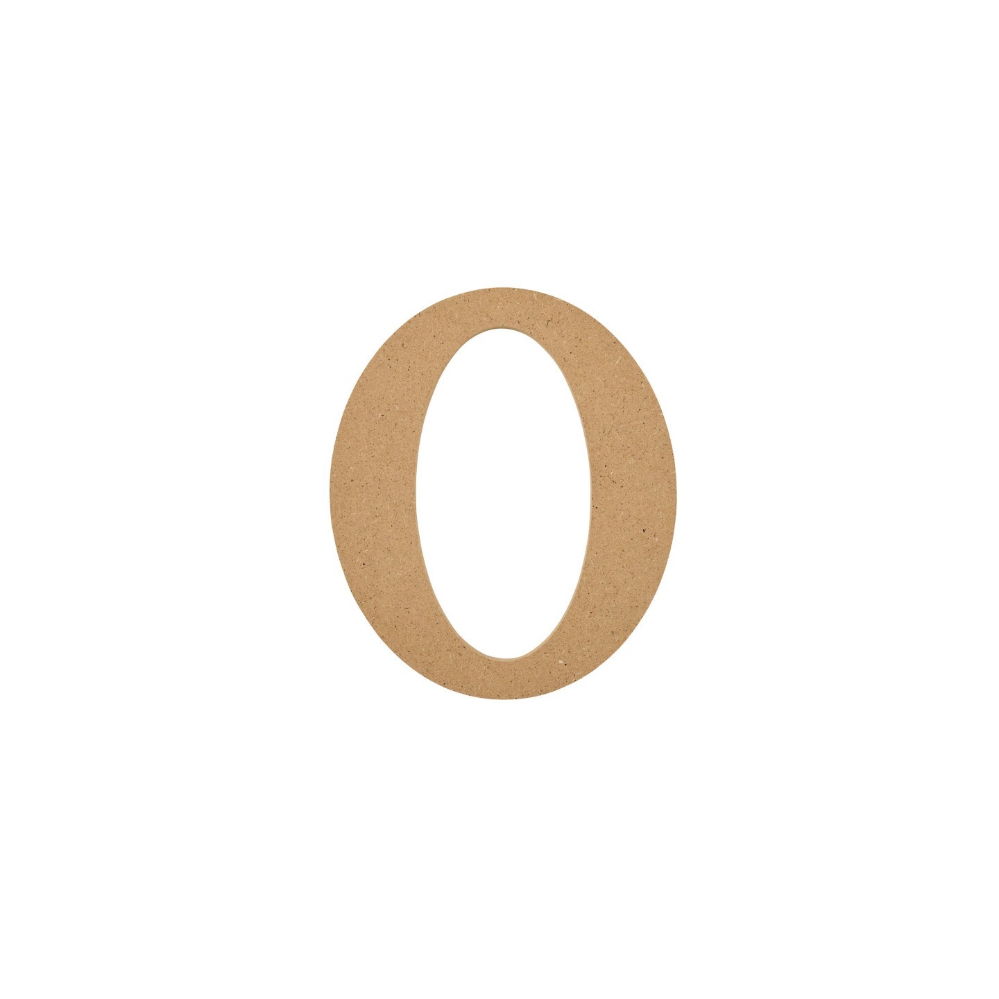 Plaid MDF Letter, O, 5 Inch
