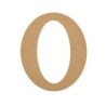 Plaid MDF Letter, O, 5 Inch