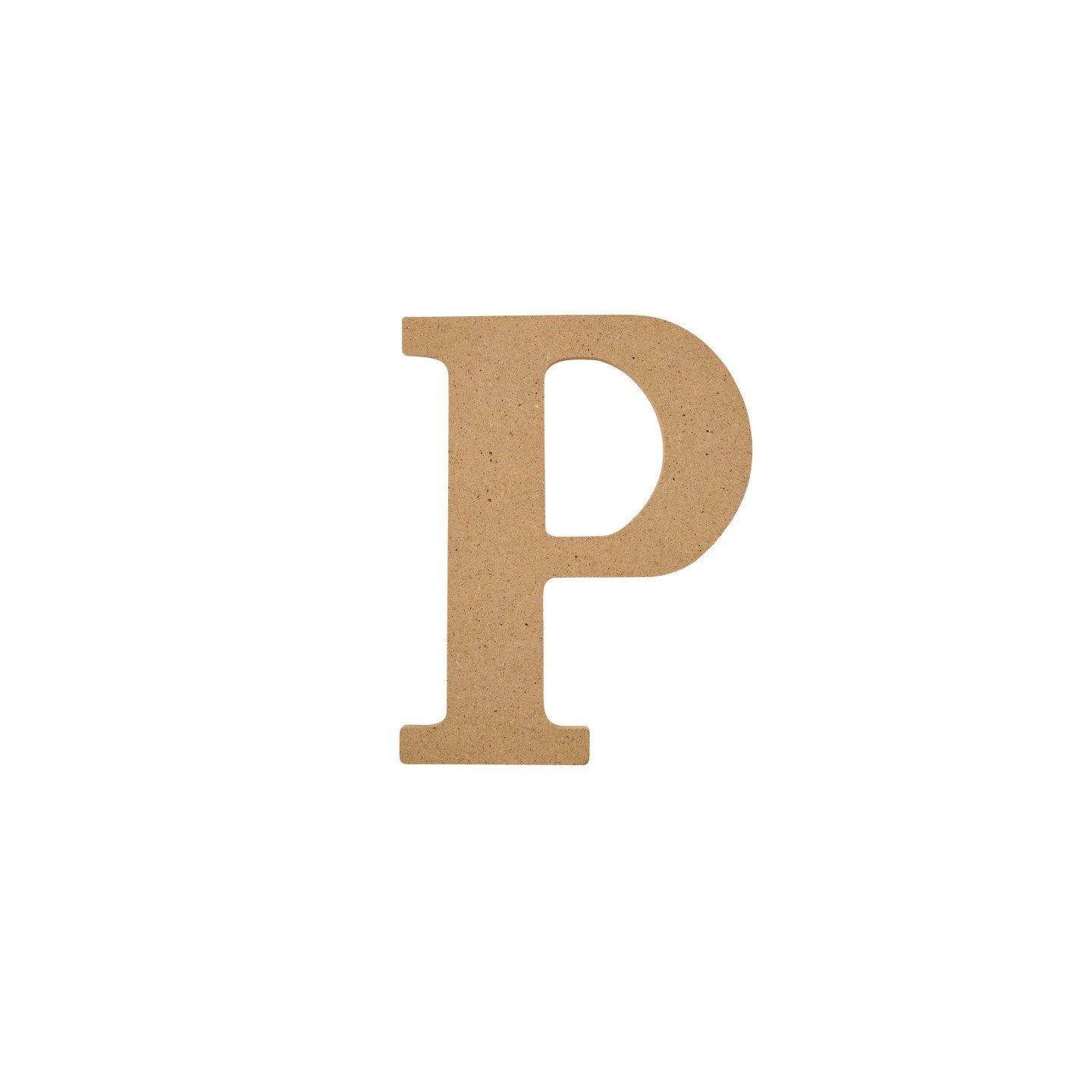 Plaid MDF Letter, P, 5 Inch