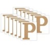 Plaid MDF Letter, P, 5 Inch, Pack of 12