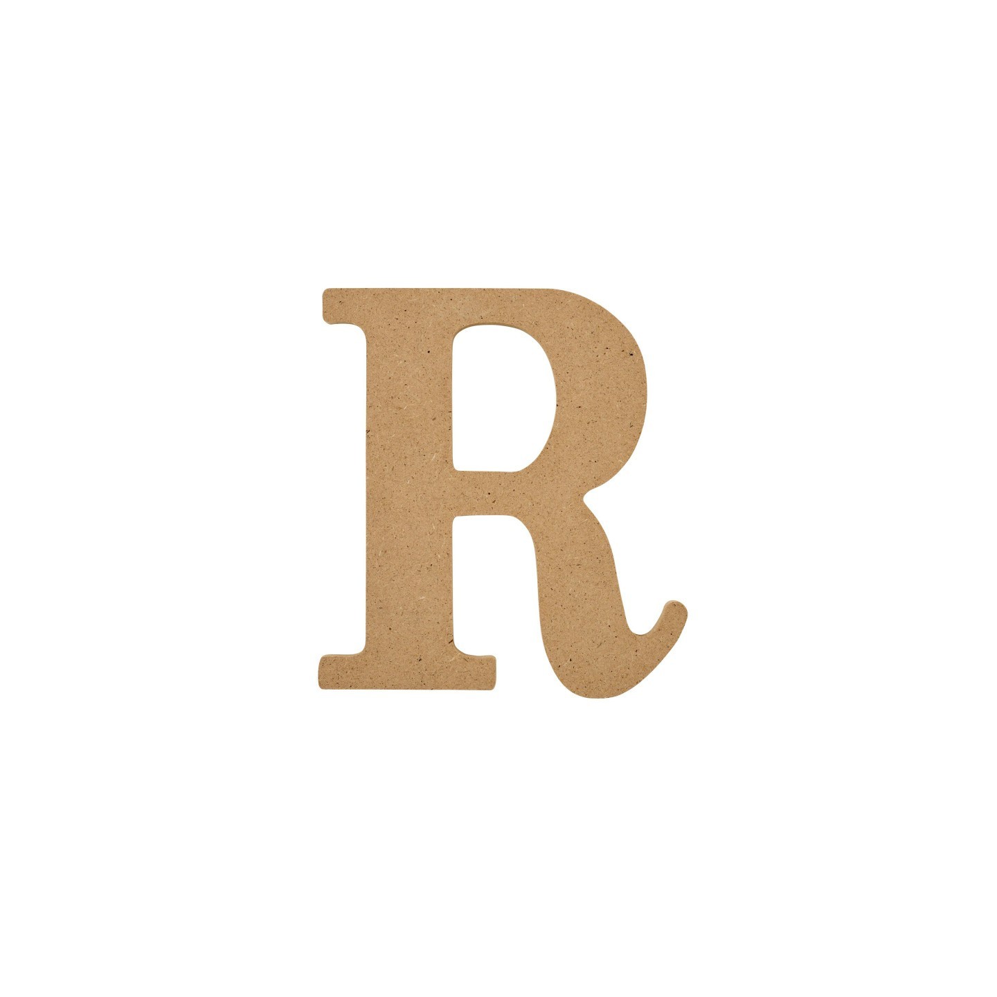 Plaid MDF Letter, R, 5 Inch