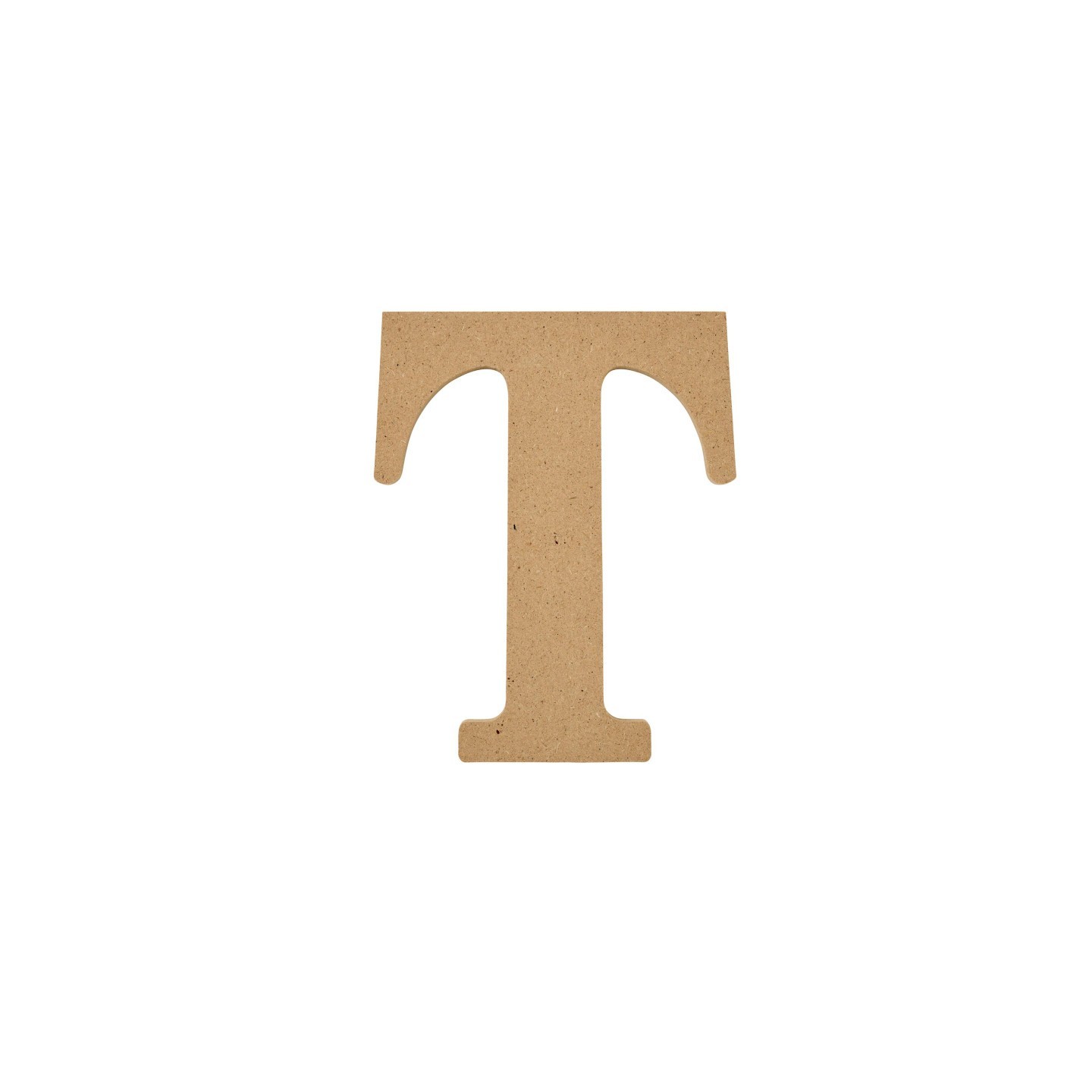 Plaid MDF Letter, T, 5 Inch