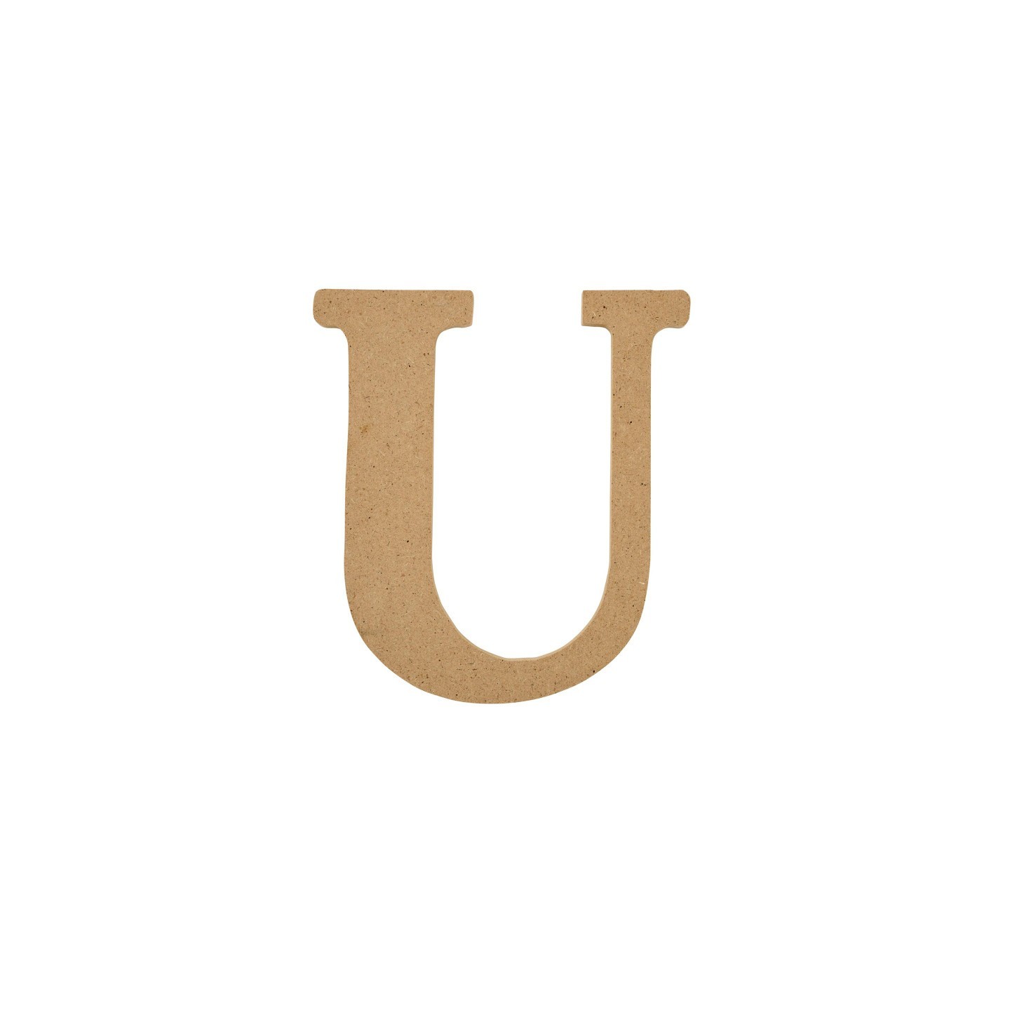 Plaid MDF Letter, U, 5 Inch