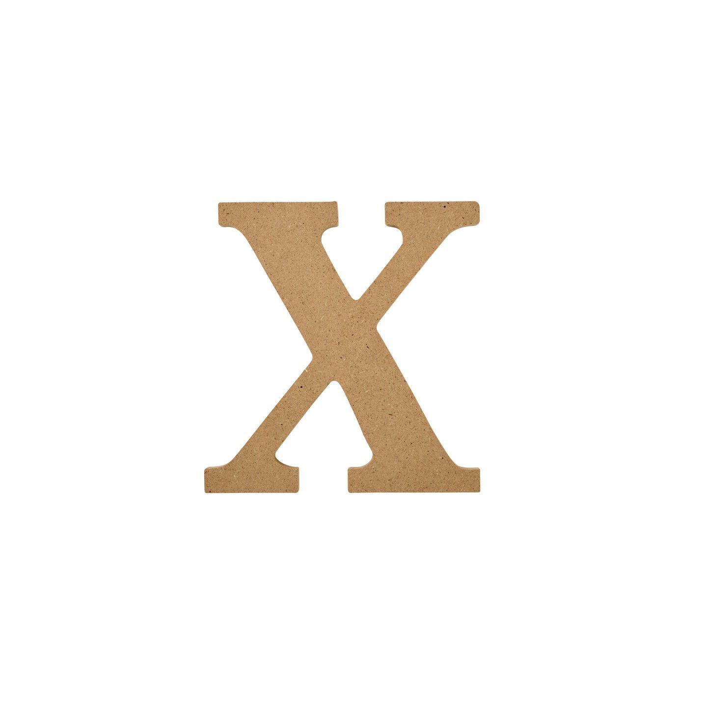Plaid MDF Letter, X, 5 Inch
