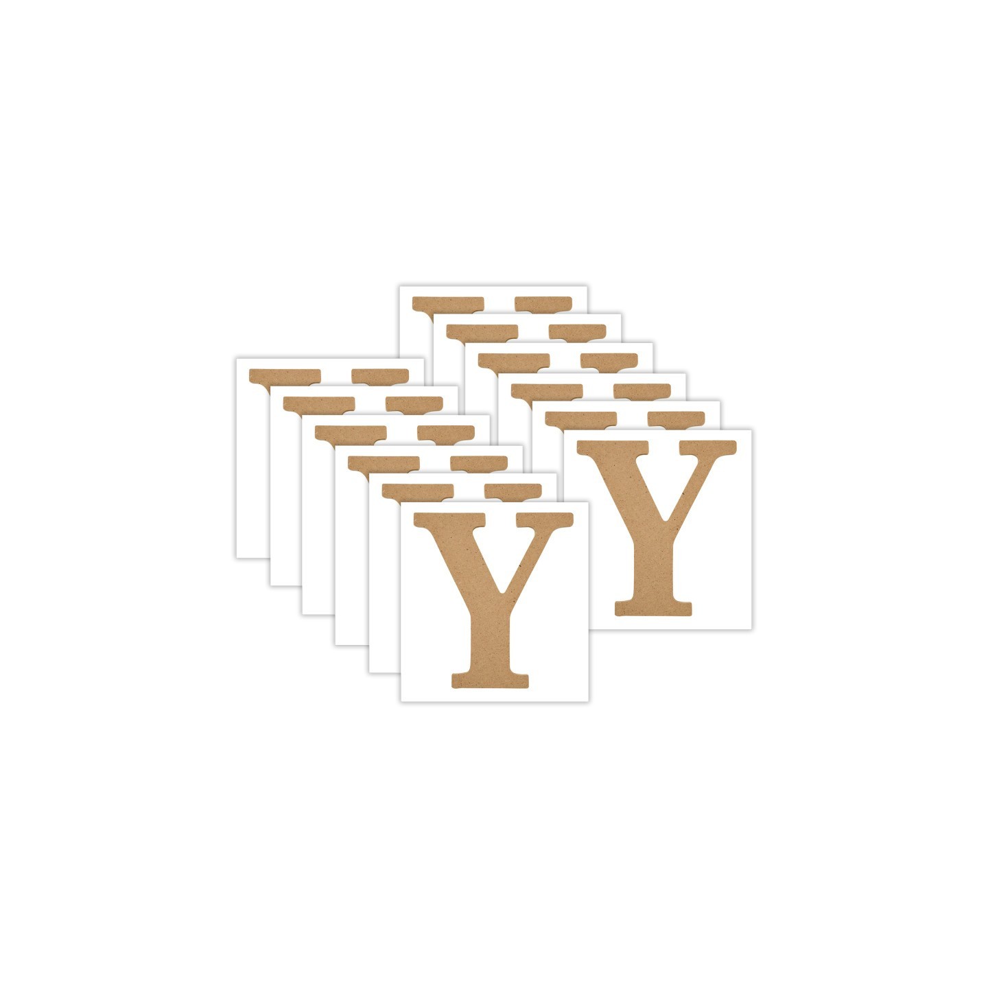 Plaid MDF Letter, Y, 5 Inch, Pack of 12