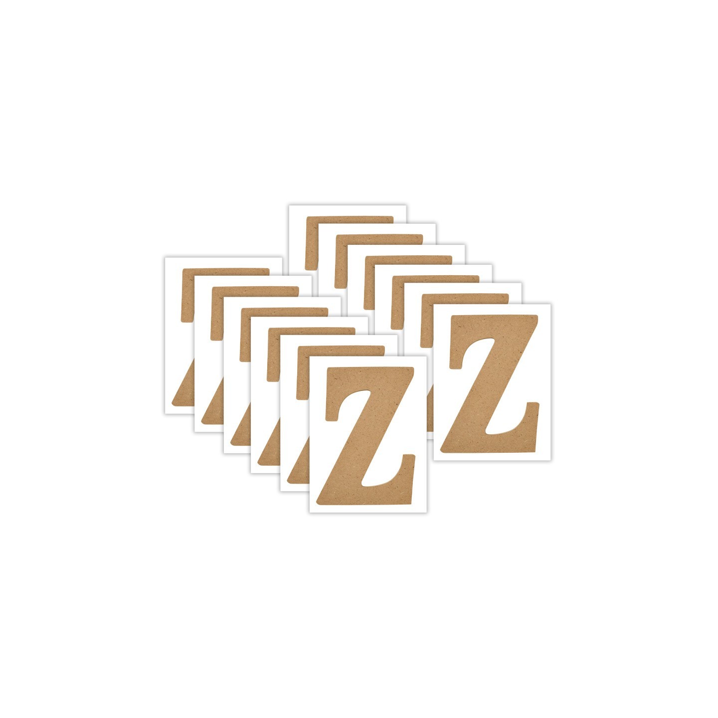 Plaid MDF Letter, Z, 5 Inch, Pack of 12