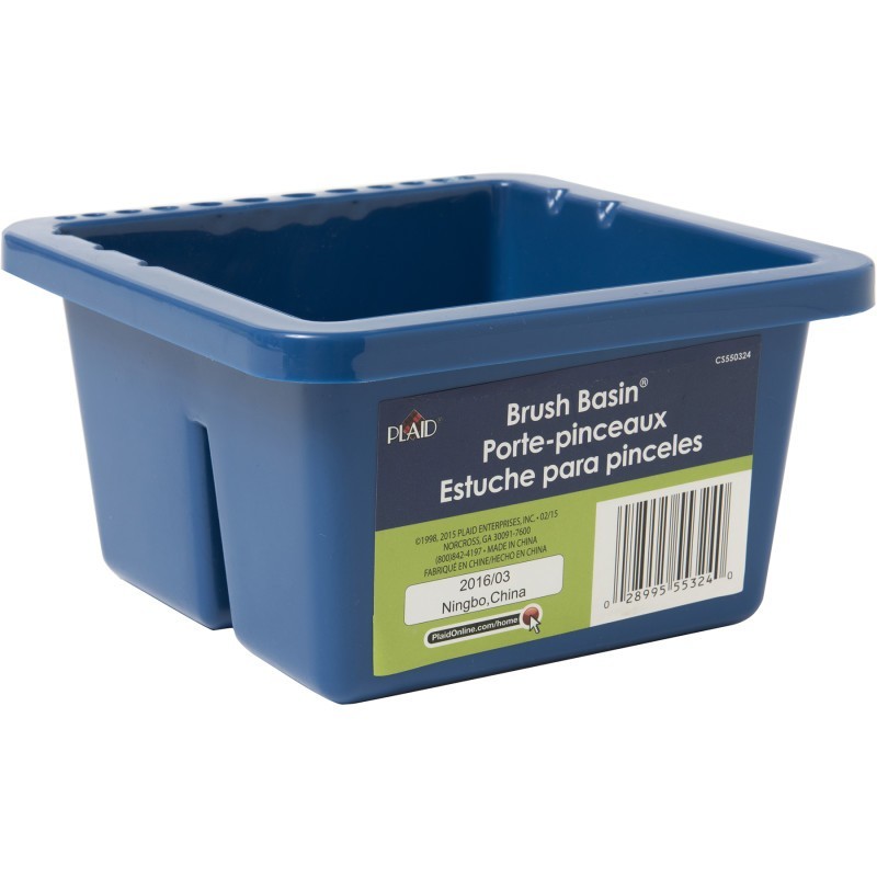 Plaid Brush Basin