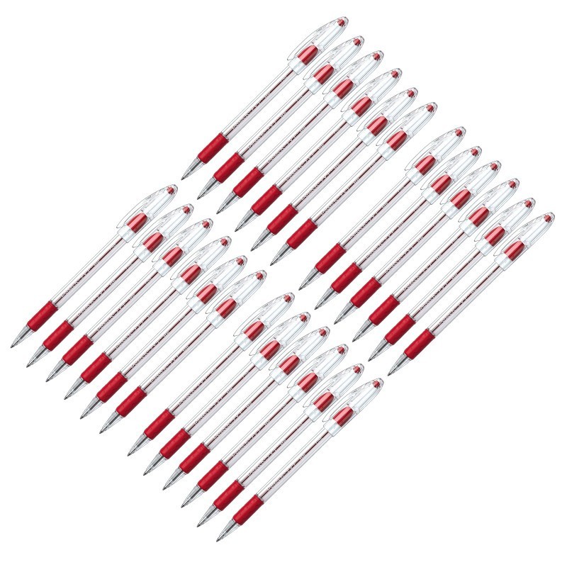 Pentel® R.S.V.P.® Ballpoint Pen, Fine Point, Red, Pack of 24