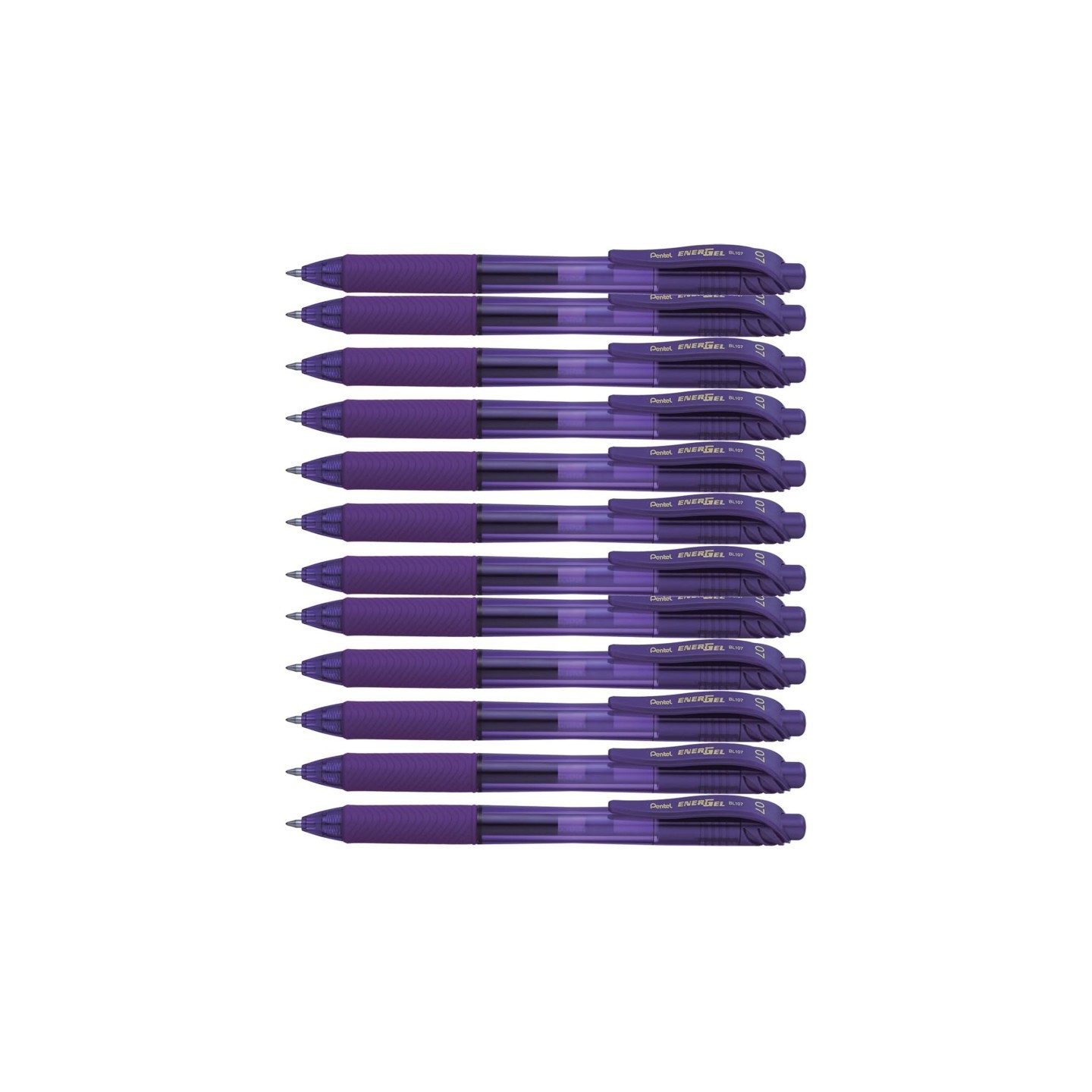 Pentel® EnerGel-X™ Retractable Liquid Gel Pen, Violet, Pack of 12