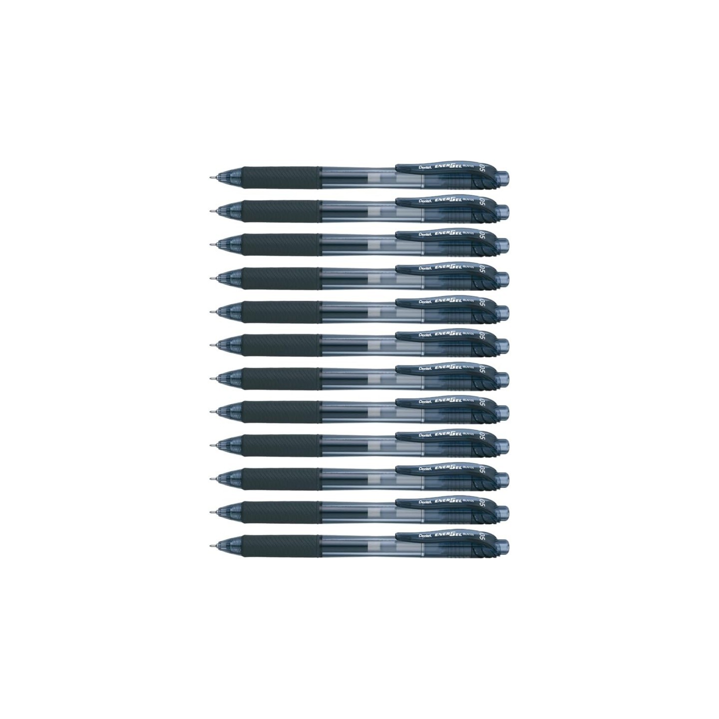 Pentel® EnerGel-X™ Retractable Liquid Gel Pen, Black, 0.5mm, Pack of 12