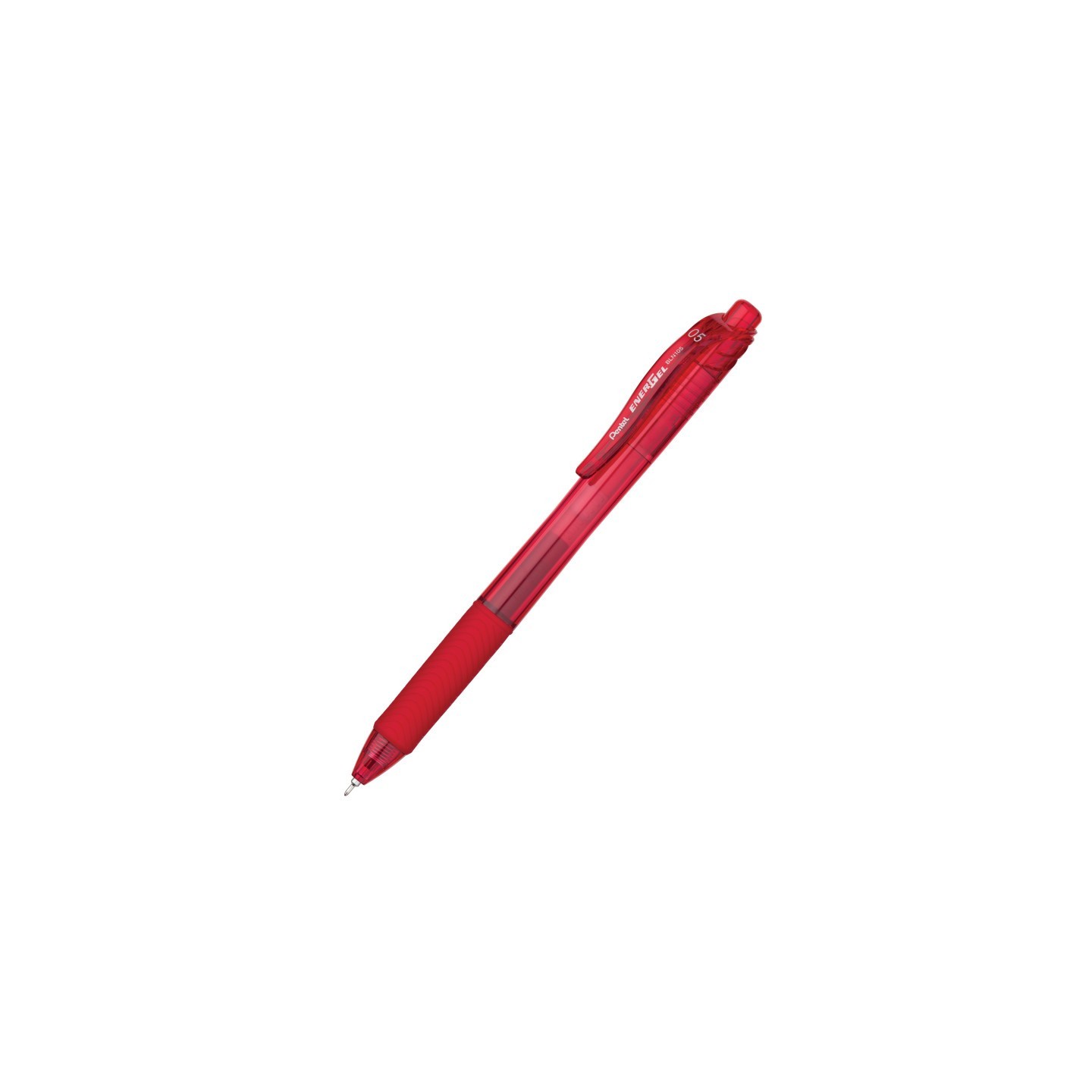 Pentel® EnerGel-X™ Retractable Liquid Gel Pen, Red, 0.5mm
