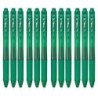 Pentel® EnerGel-X Retractable Liquid Gel Pen, (0.5mm) Needle Tip, Fine Line, Green Ink, 1 Dozen