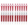 Pentel® GlideWrite Ballpoint Pen with TechniFlo Ink, (1.0mm) Medium Line, Red, 1 Dozen
