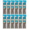Pentel® HB Super Hi-Polymer Leads, 0.7mm, Black, 30 Leads Per Pack, 12 Packs
