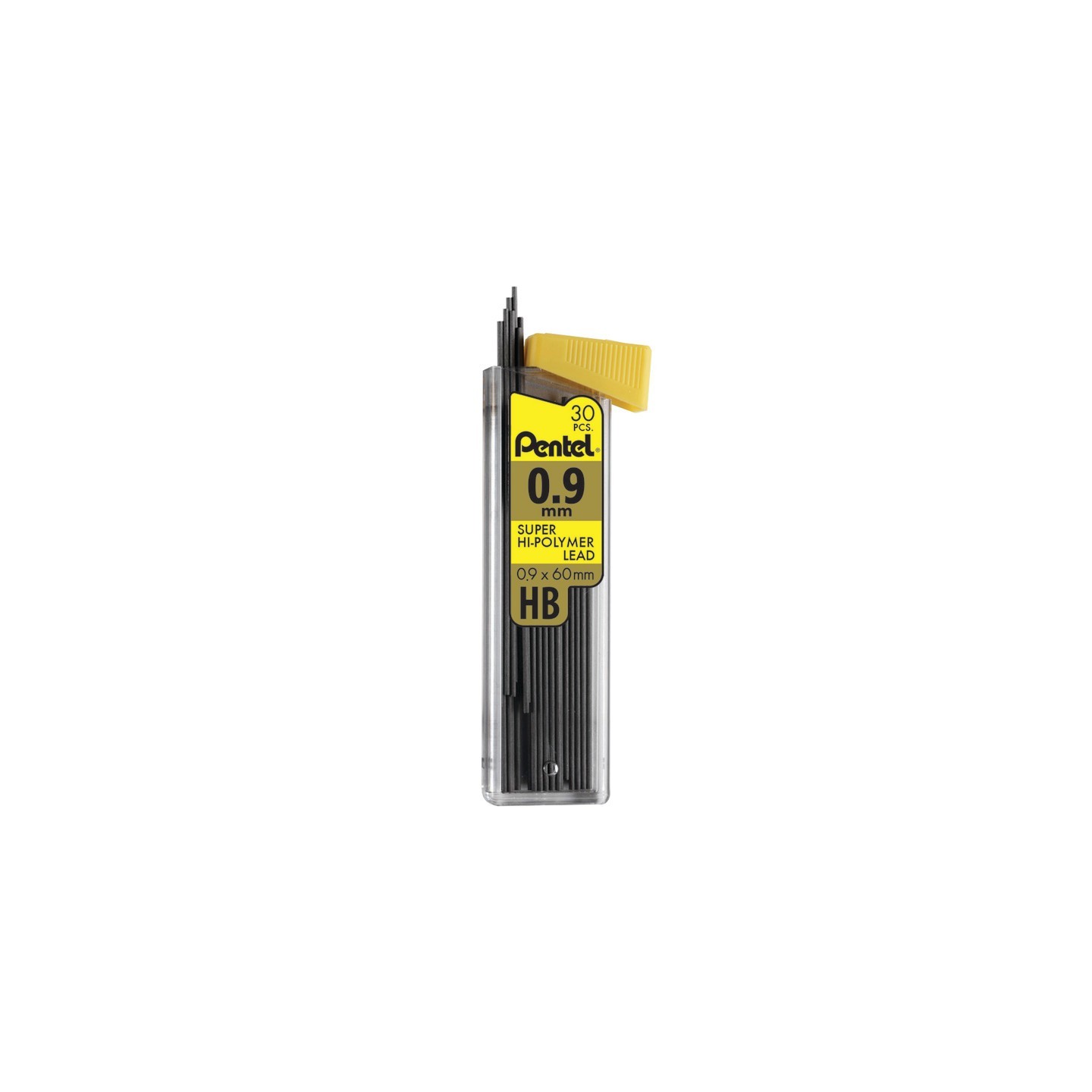 Pentel® Super Hi-Polymer Lead Refill (0.9mm) Medium, HB, 30 pcs/Tube