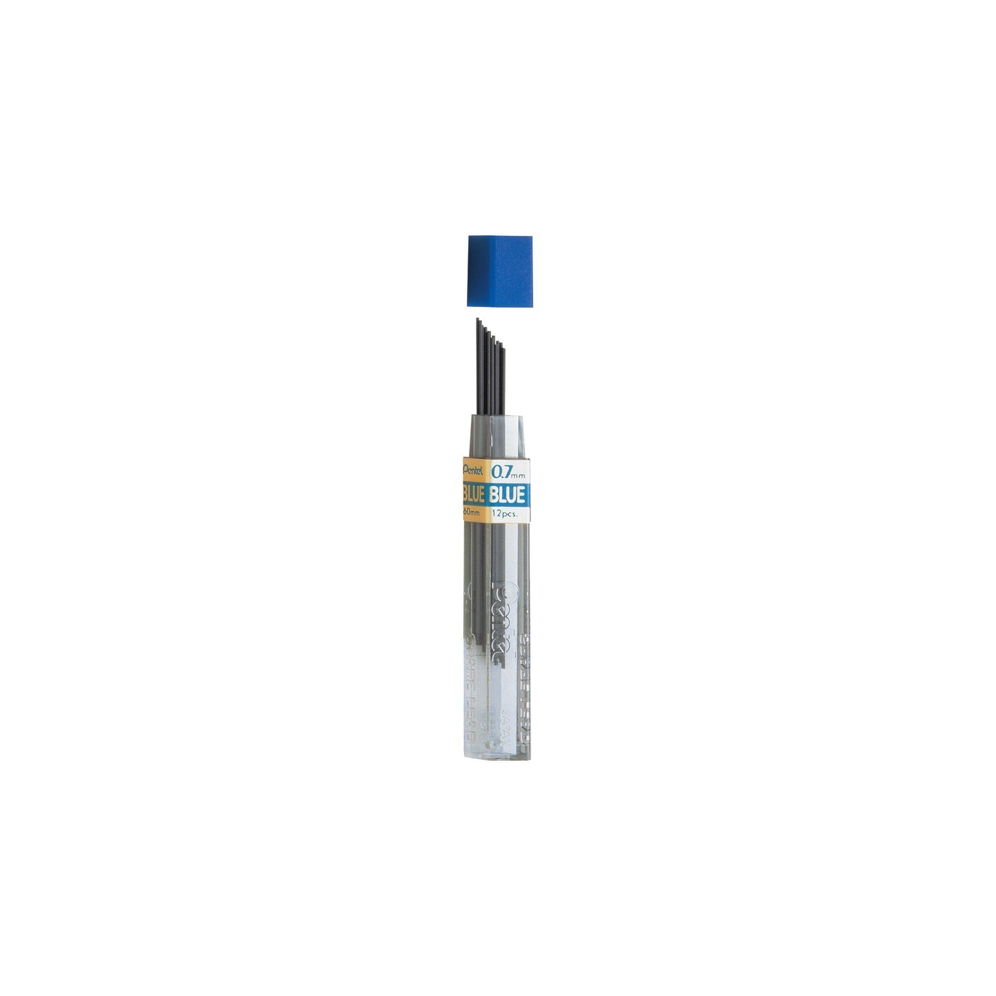 Pentel® Refill Lead Blue (0.7mm) Medium, 12 Pieces