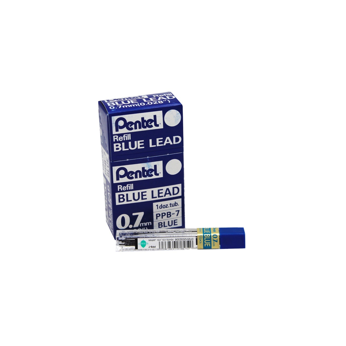 Pentel® Refill Lead Blue (0.7mm) Fine, 12 Pieces Per Pack, 12 Packs
