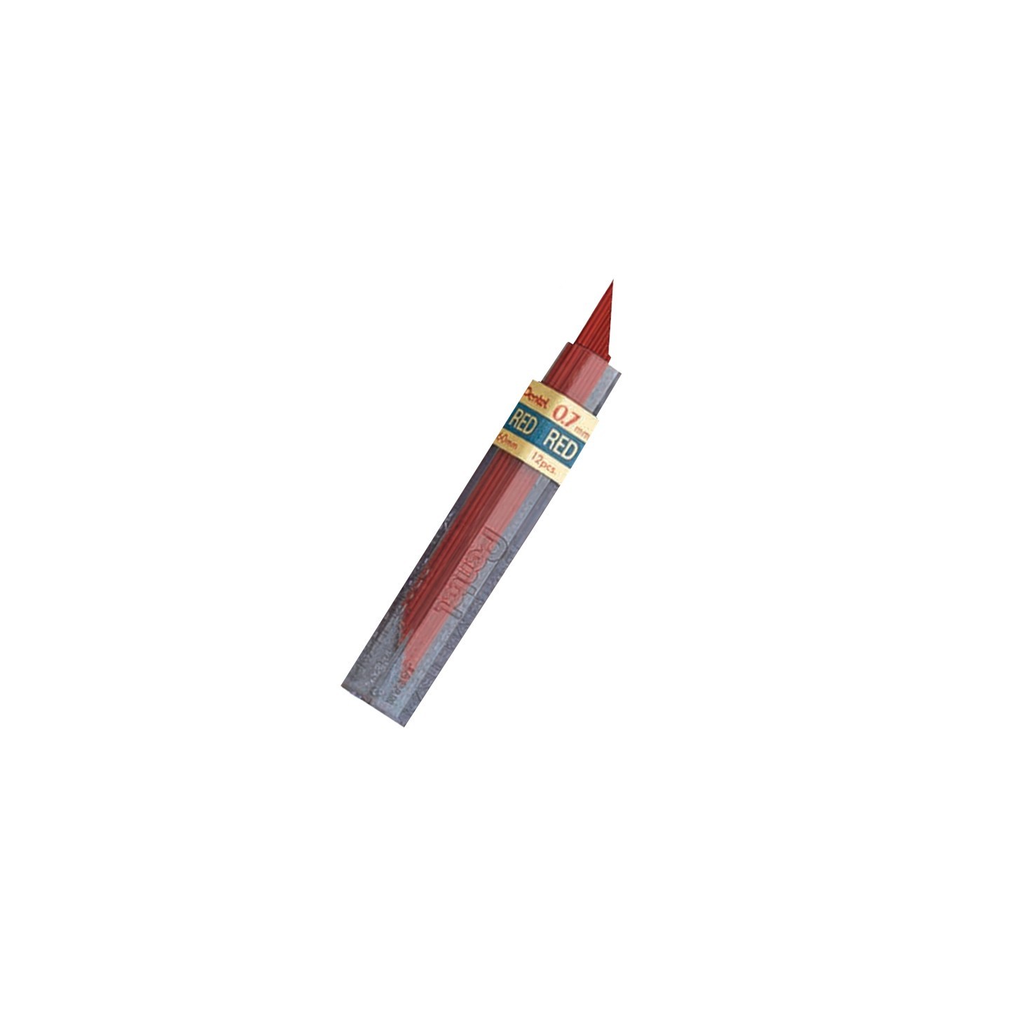 Pentel® HB Super Hi-Polymer Leads, 0.7mm, Red