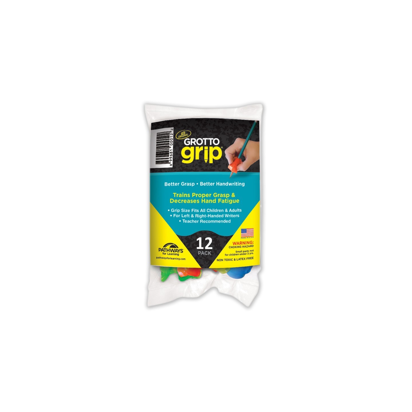 Pathways For Learning The Original Grotto Grip®, Assorted, Pack of 12