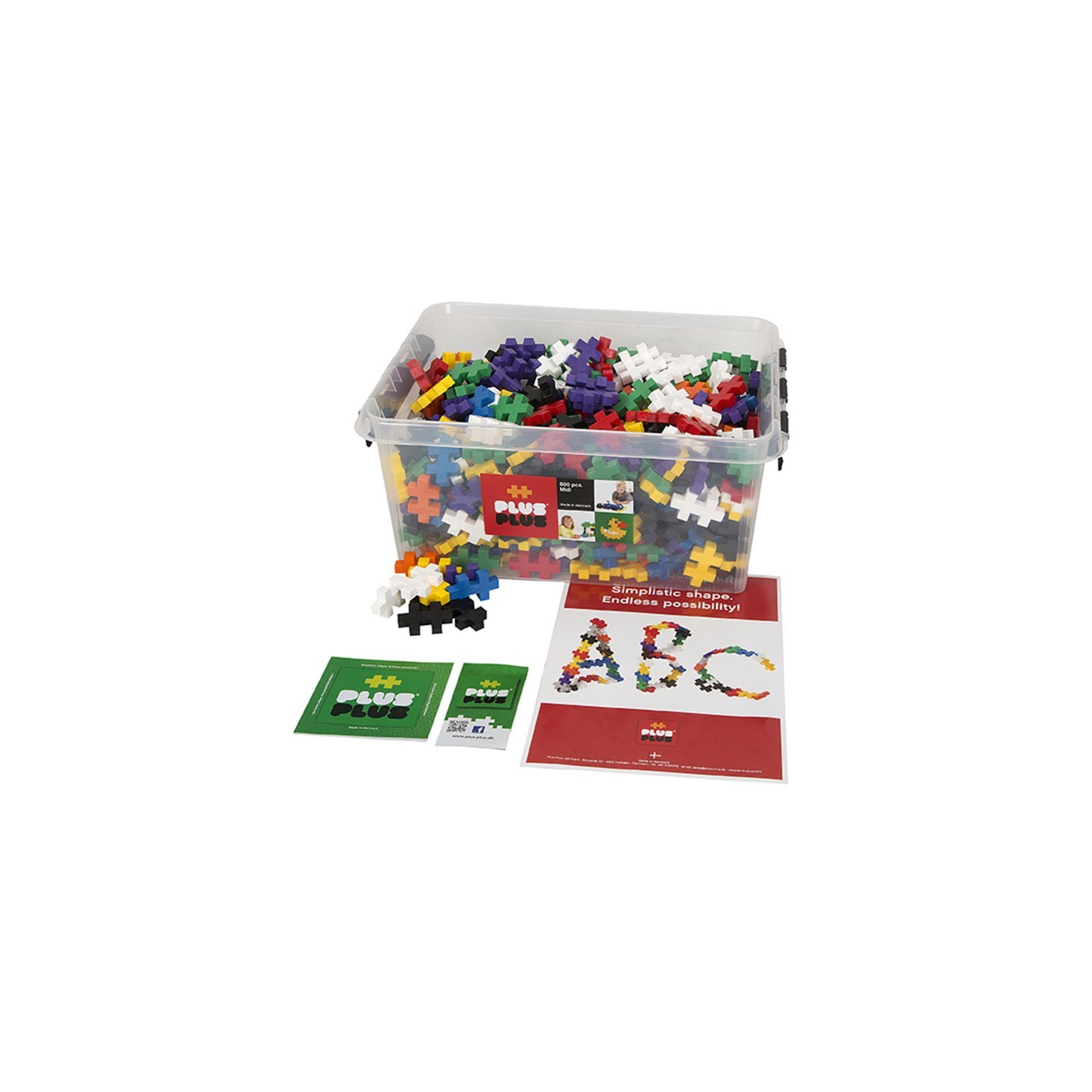 Plus-Plus® Building Blocks Construction Set, Big Size, 600 Pieces