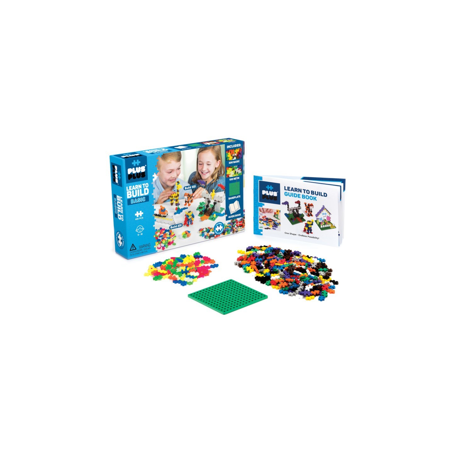Plus-Plus® Building Blocks Learn To Build Set, Basic
