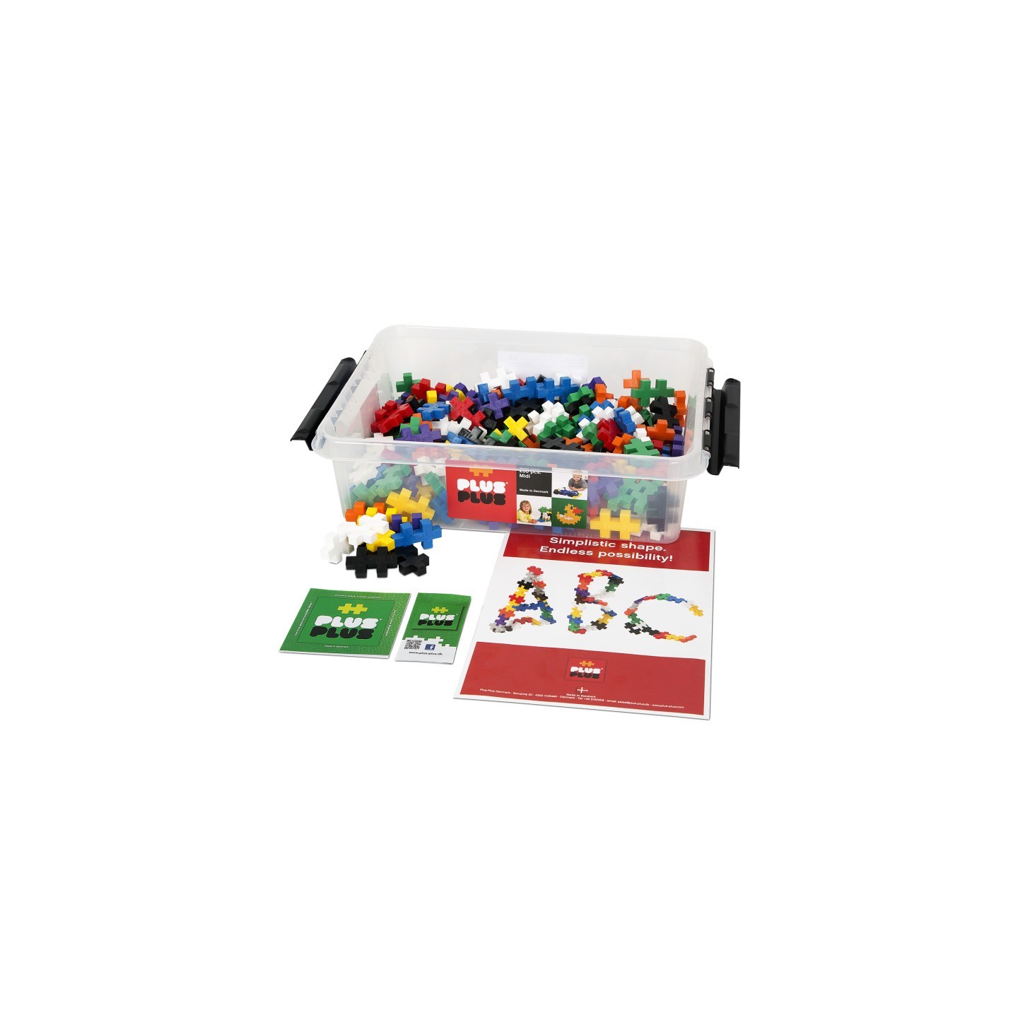 Plus-Plus® Building Blocks Big Basic Mix, 200-Piece Tub