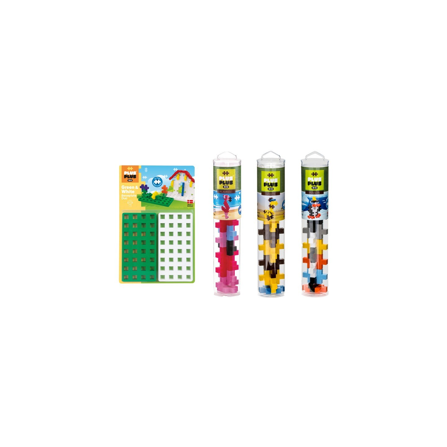 Plus-Plus® Building Blocks Big Zoo Tubes & Baseplate Bundle