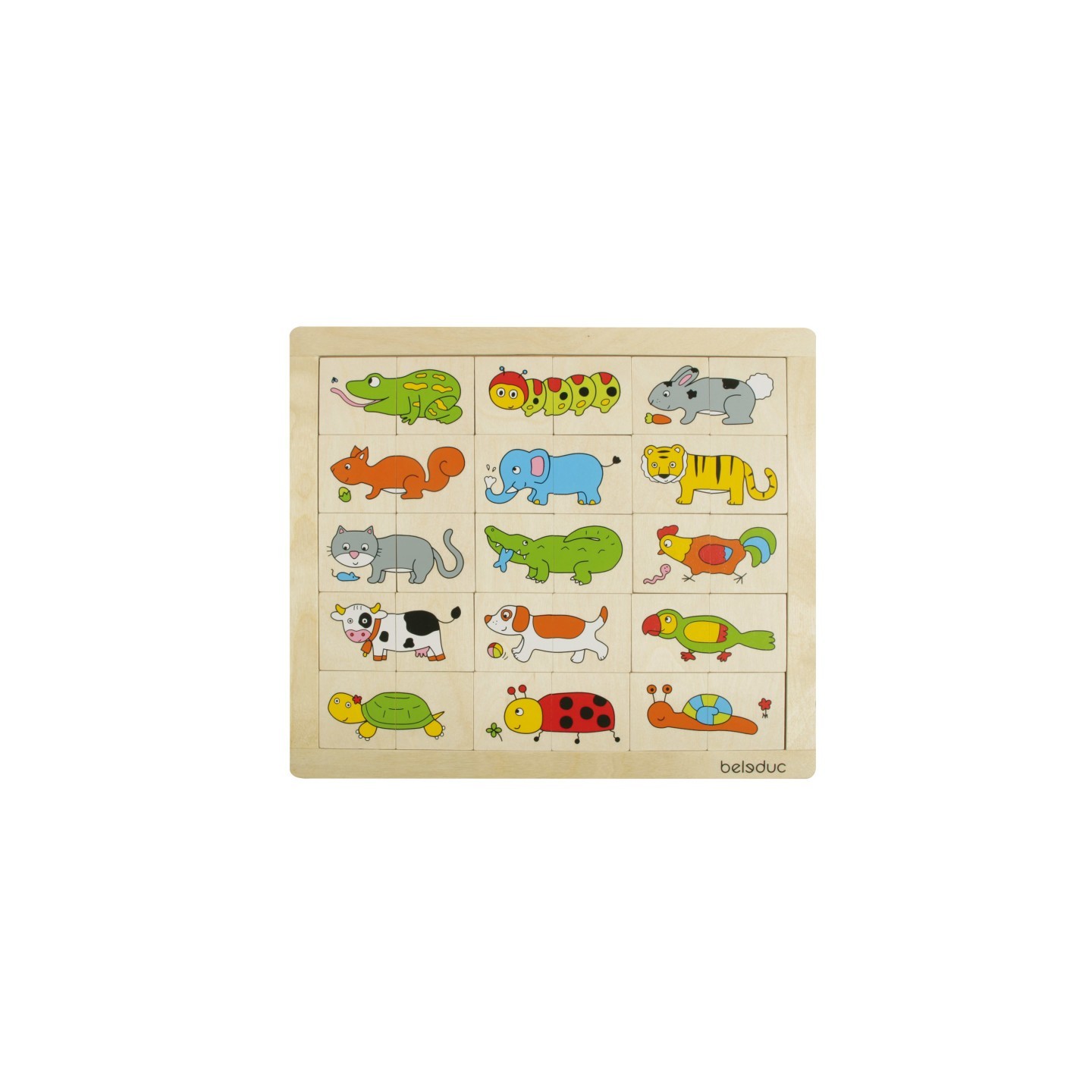 Beleduc Match & Mix Animals Puzzle
