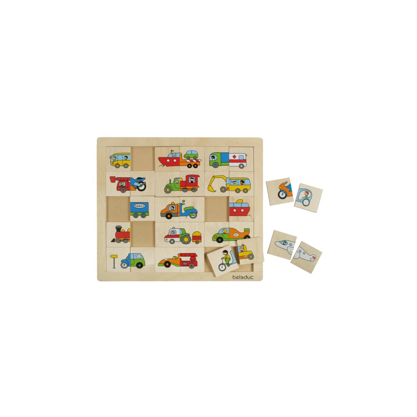 Beleduc Match & Mix Transport Puzzle