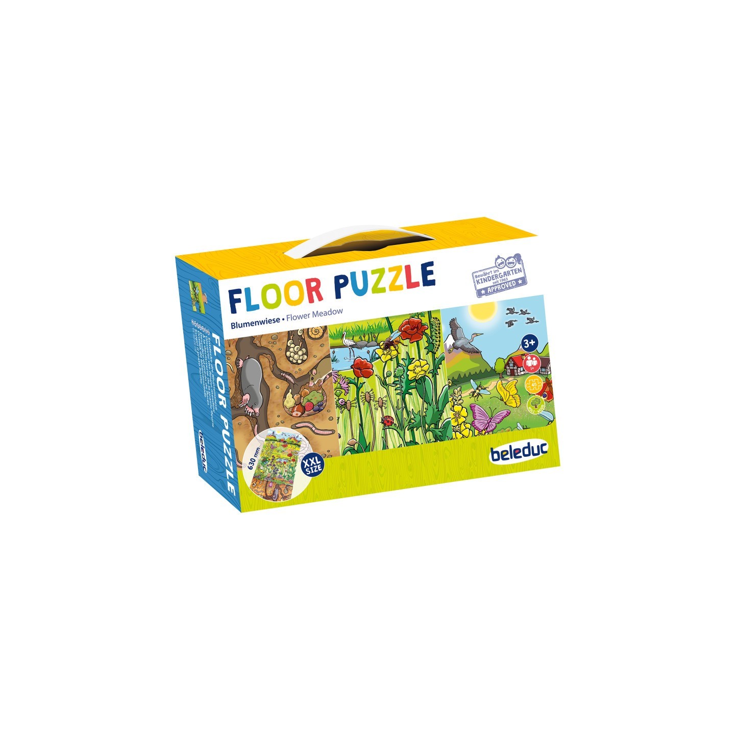 Beleduc Discover The Flower Meadow Floor Puzzle