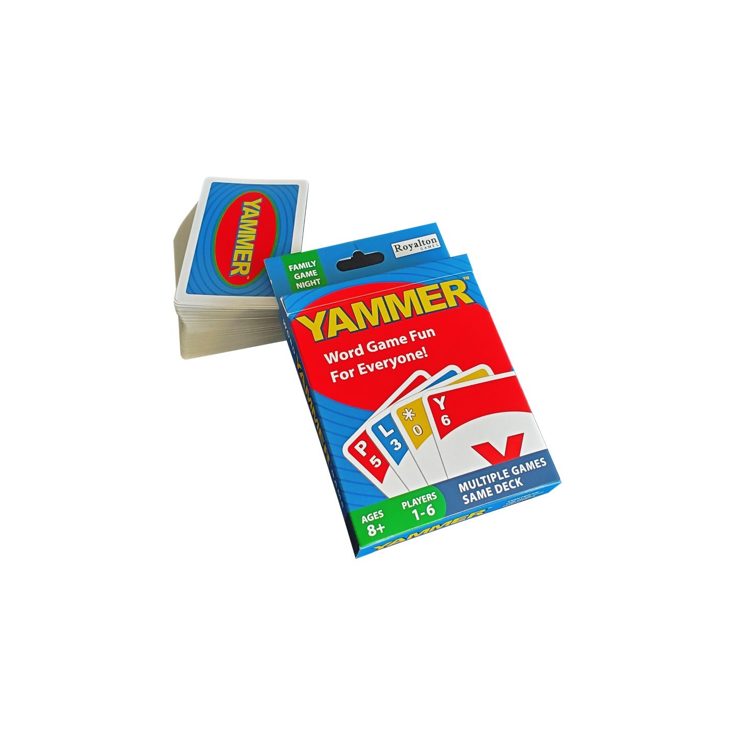 Yammer® Word Card Game, Fun Family Word Game for Adults, Kids, Game Night, 1-6 Players, Ages 8+