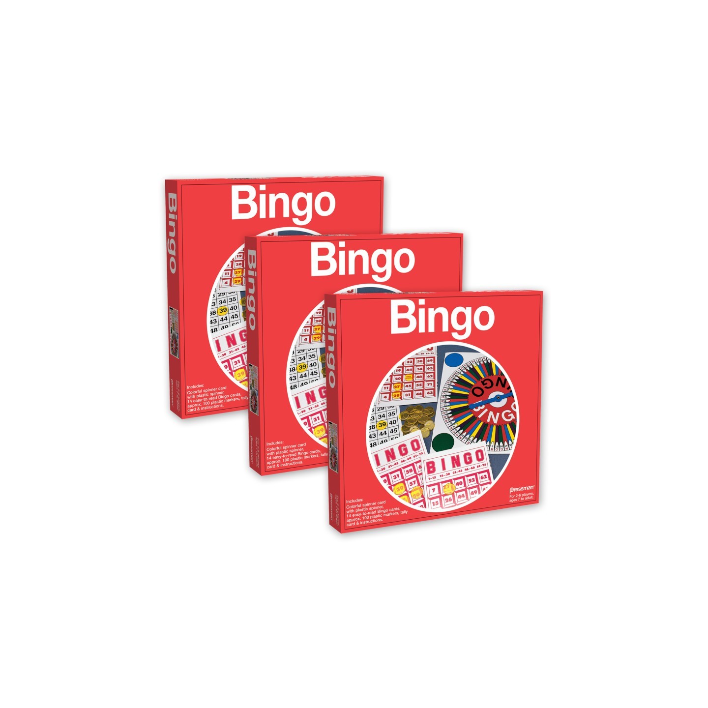 Pressman Bingo, Pack of 3
