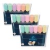 Schneider® Job Highlighters, Chisel Tip, Pastel, 6 Per Pack, 3 Packs